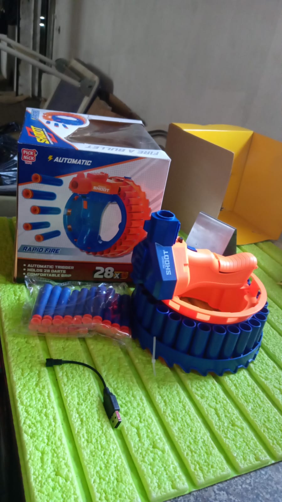 Amazing Toy Gun, Electric Gun for Children, 28 Soft Bullets for Youth Safety, Children's Electric Hand Ring Wheel Soft Bullet Gun, Gift Toys Amazing Toy Gun, Electric Gun for Children, 28 Soft Bullets for Youth Safety, Children's Electric Hand Ring Wheel Soft Bullet Gun, Gift Toys